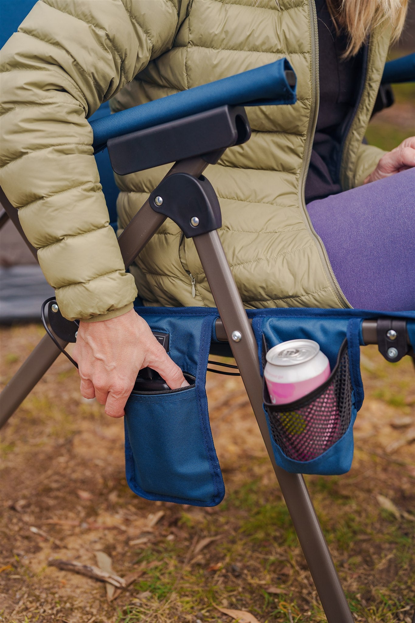Mojave Heated Camping Chair - Maritime
